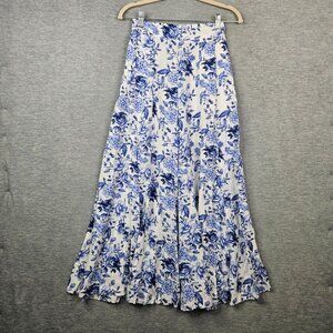 Francesca’s Women’s Ansliea120-Multi Color Wide Leg Rose Printed Pants Sz S NEW